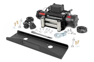 Mahindra Roxor Winch Plate - Rough Country - PRO12000 - Black - '18-'20